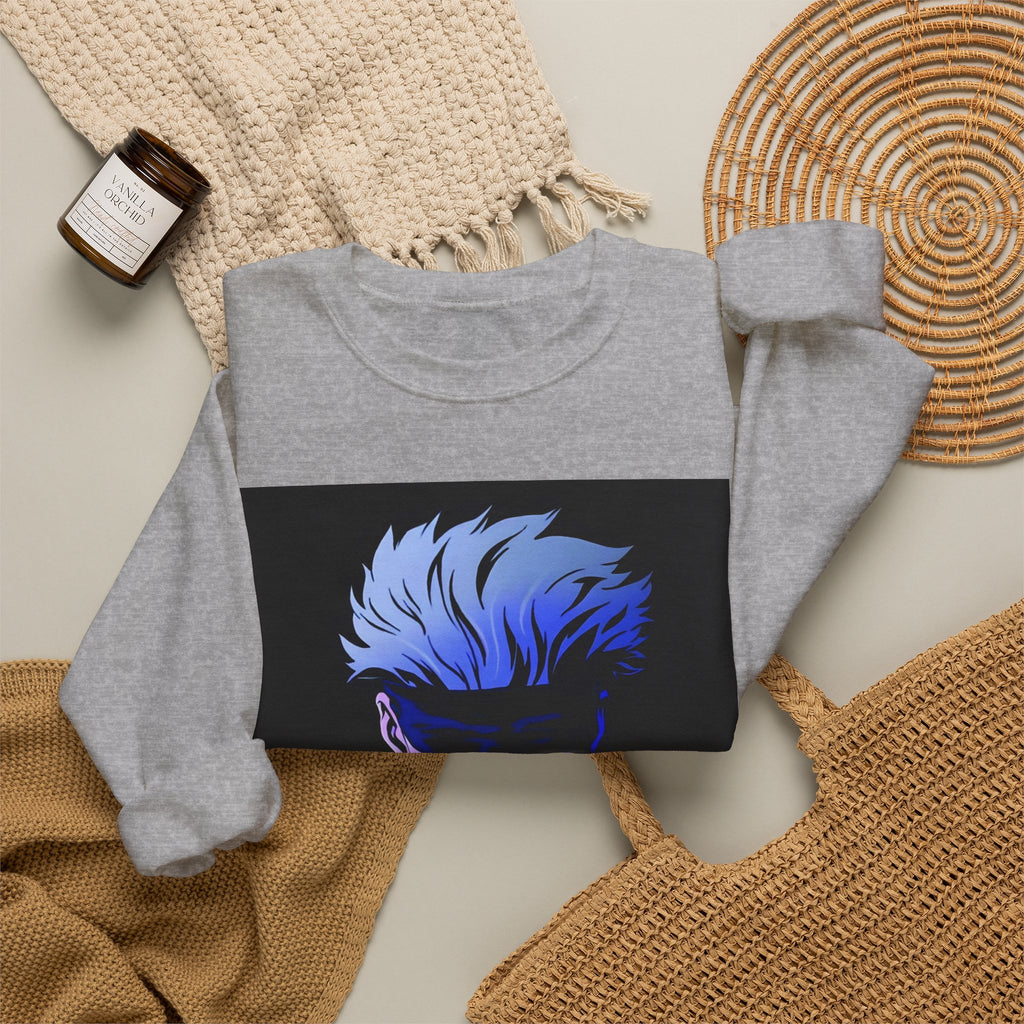 Anime Jujutsu Kaisen Sweatshirt — Blue Midnight Portrait Crewneck
