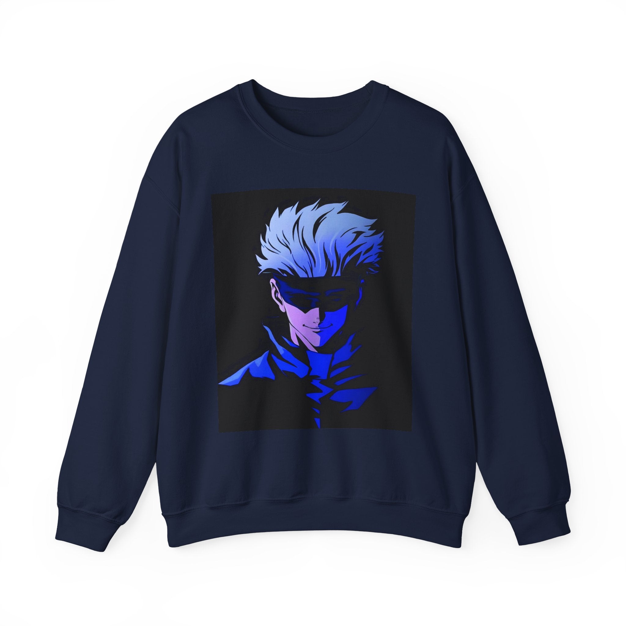 Anime Jujutsu Kaisen Sweatshirt — Blue Midnight Portrait Crewneck