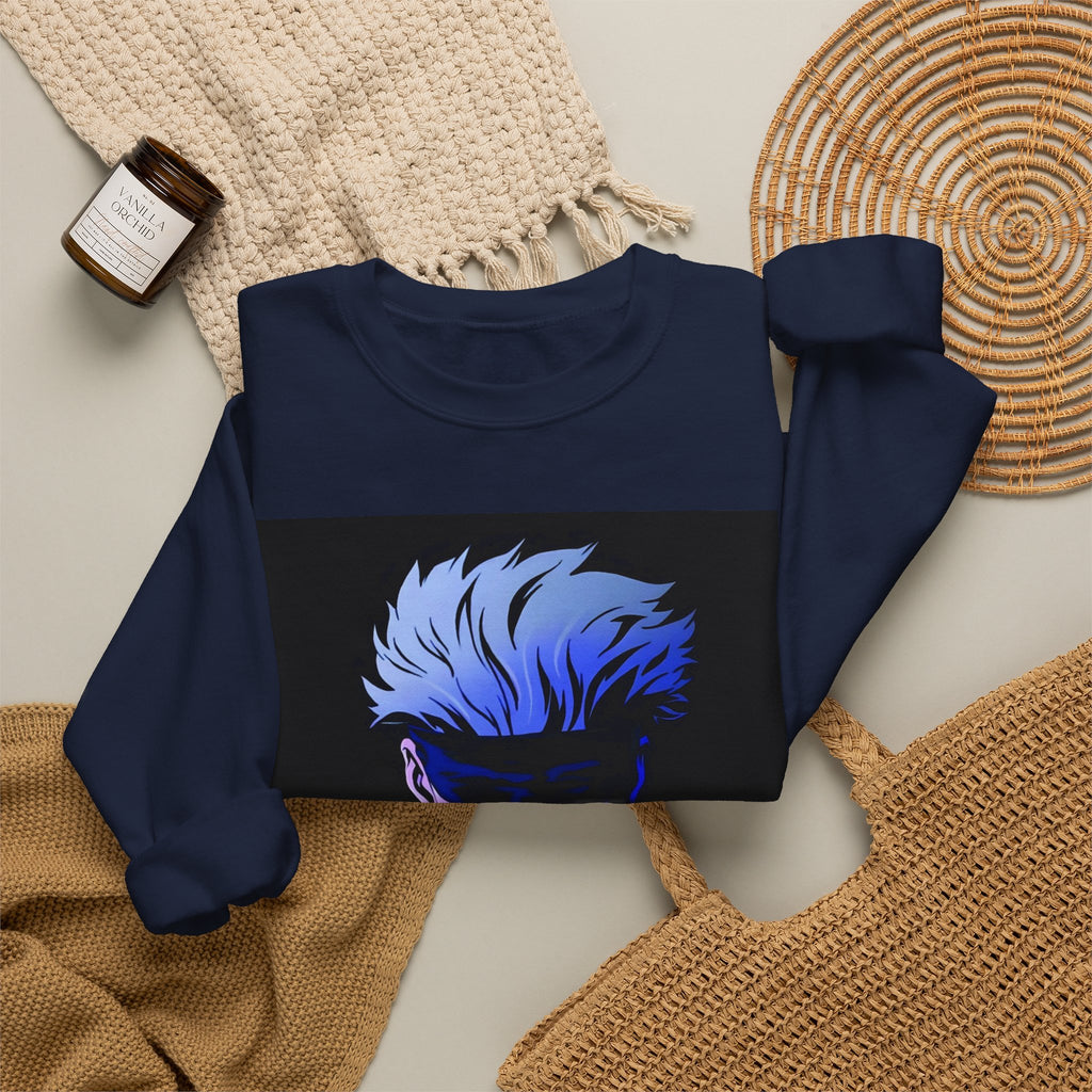 Anime Jujutsu Kaisen Sweatshirt — Blue Midnight Portrait Crewneck